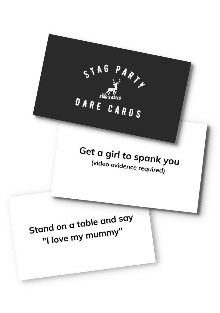 Stag party dare cards