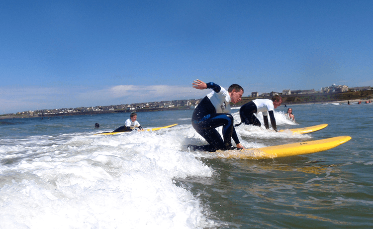 Stag Do Surfing Activity